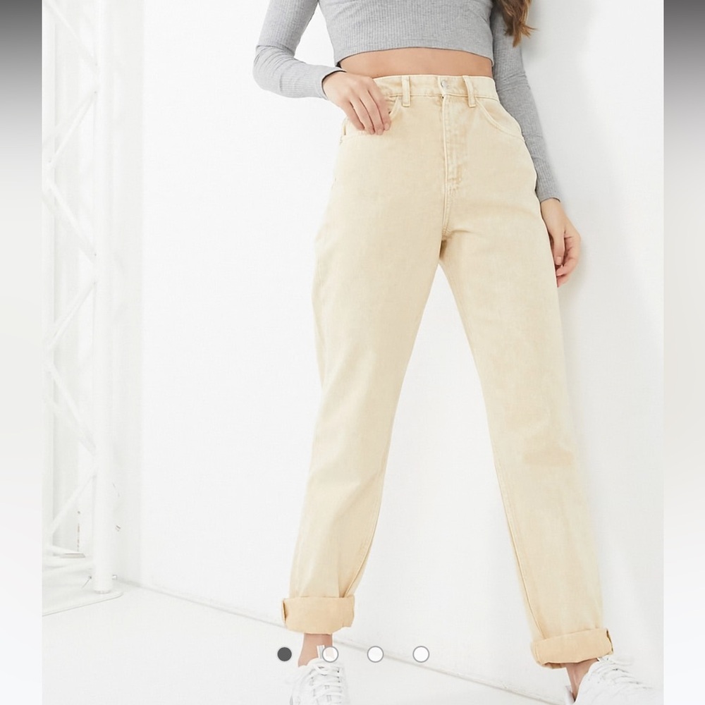 ASOS DESIGN Premium Cotton Blend Super Slouchy Mom Jesns in Seagrass, Size 25